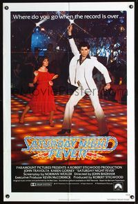 1i589 SATURDAY NIGHT FEVER int'l one-sheet movie poster '77 classic disco dancer John Travolta!