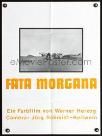 1k024 FATA MORGANA German 19x26 movie poster '71 Werner Herzog, cool image of airplane crash site!