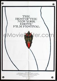 1k049 BEST OF THE NEW YORK EROTIC FILM FESTIVAL German movie poster '70 wild devil's head artwork!