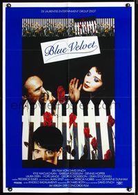 1k056 BLUE VELVET German movie poster '86 David Lynch, Isabella Rossellini, Kyle McLachlan