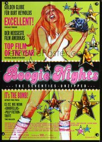 1k058 BOOGIE NIGHTS German movie poster '97 great image of sexy Heather Graham as Rollergirl!