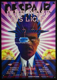 1k088 DESPAIR German poster '78 Eine Reise ins Licht, Rainer Werner Fassbinder, cool Wandrey art!