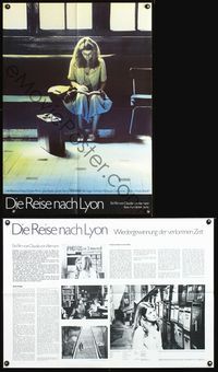 1k095 DIE REISE NACH LYON 2-sided German movie poster '80 Claudia von Alemann, Rebecca Pauly