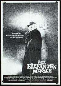 1k108 ELEPHANT MAN German movie poster '80 John Hurt is not an animal, David Lynch