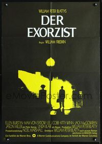 1k116 EXORCIST German movie poster '74 William Friedkin, Max Von Sydow, classic image!
