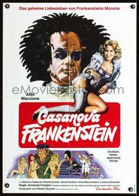 1k132 FRANKENSTEIN ITALIAN STYLE German '76 Frankenstein all'italiana, best sexy horror comedy art!