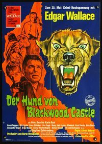 1k154 HORROR OF BLACKWOOD CASTLE German '68 Der Hund von Blackwood Castle, Edgar Wallace, cool!
