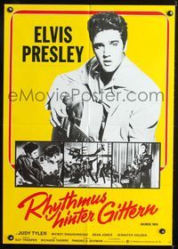 1k161 JAILHOUSE ROCK German movie poster R74 great different images of Elvis Presley playing guitar!