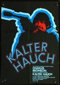 1k187 MECHANIC German '72 Michael Winner, great different art of Charles Bronson pointing gun!