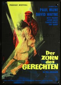 1k170 LAST ANGRY MAN German movie poster '59 completely different artwork by Hans Braun!