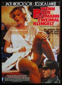 1k208 POSTMAN ALWAYS RINGS TWICE German '81 Jessica Lange spreads her legs for Jack Nicholson!