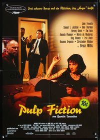 1k212 PULP FICTION German '97 different, shows Uma Thurman,Sam Jackson,Bruce Willis & John Travolta