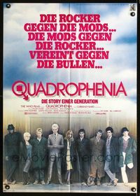1k213 QUADROPHENIA German movie poster '79 The Who, Sting, English rock & roll!