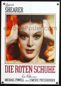 1k218 RED SHOES German poster R78 Michael Powell & Emeric Pressburger, Moira Shearer super close up!