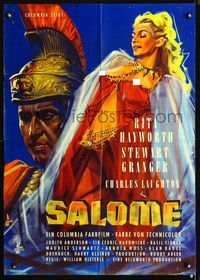 1k222 SALOME German movie poster R50s different artwork of sexiest Rita Hayworth & Stewart Granger!
