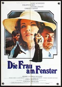 1k267 WOMAN AT HER WINDOW German movie poster '76 Romy Schneider & Philippe Noiret by Ferracci!