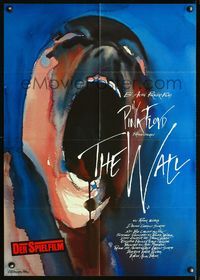 1k258 WALL German movie poster '82 Pink Floyd, Roger Waters, rock & roll, great artwork!