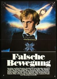1k270 WRONG MOVE German movie poster '74 Falsche Bewegung, Wim Wenders, Rudiger Vogler close up!
