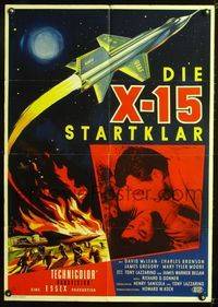 1k273 X-15 German '61 astronaut Charles Bronson, actually filmed in space, cool different art!