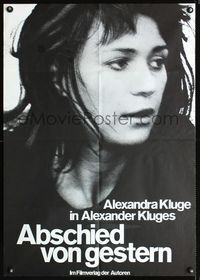 1k276 YESTERDAY GIRL German movie poster R70s Abschied von gestern, Alexander Kluge