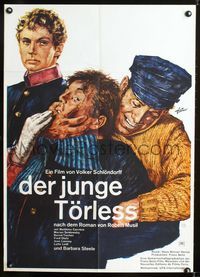 1k277 YOUNG TORLESS German movie poster '66 Der Junge Torless, art of top 3 stars by Rolf Goetze!