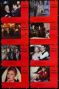 1k469 EVITA PERON 8 Spanish/U.S. movie lobby cards '81 Faye Dunaway, James Farentino, Pedro Armendariz Jr.