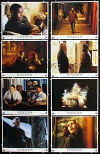 1k471 FALLEN 8 Spanish/U.S. movie lobby cards '98 Denzel Washington, John Goodman, Donald Sutherland