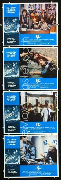 1k541 FM 4 Spanish/U.S. movie lobby cards '78 Martin Mull, Eileen Brennan, radio rock 'n' roll!