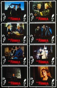 1k474 FORMULA 8 Spanish/U.S. movie lobby cards '80 Marlon Brando, George C. Scott, John G. Avildsen