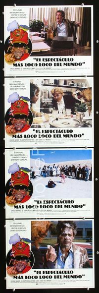 1k542 GONG SHOW MOVIE 4 Spanish/U.S. movie lobby cards '80 Chuck Barris, Robin Altman