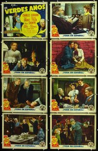 1k480 GREEN YEARS 8 Spanish/U.S. movie lobby cards '46 Scottish Charles Coburn, Beverly Tyler