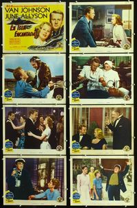 1k483 HIGH BARBAREE 8 Spanish/U.S. movie lobby cards '47 June Allyson loves Navy pilot Van Johnson!