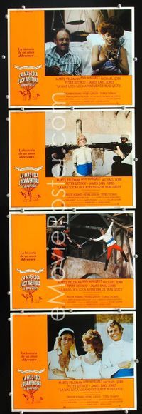 1k549 LAST REMAKE OF BEAU GESTE 4 Spanish/U.S. lobby cards '77 Marty Feldman, Ann-Margret, Michael York