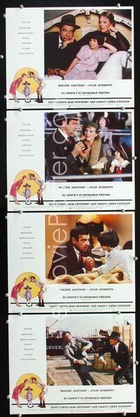 1k550 LITTLE MISS MARKER 4 Spanish/U.S. movie lobby cards '80 Walter Matthau, from Damon Runyon's story!