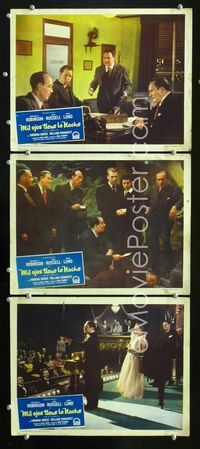 1k558 NIGHT HAS A THOUSAND EYES 3 Spanish/U.S. movie lobby cards '48 Edward G. Robinson, Gail Russell