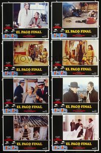 1k510 PAYOFF 8 Spanish/U.S. movie lobby cards '78 Sergio Corbucci, Nino Manfredi, Ugo Tognazzi