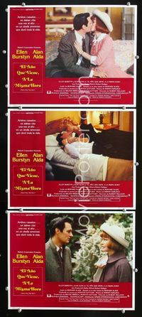 1k560 SAME TIME NEXT YEAR 3 Spanish/U.S. movie lobby cards '78 Ellen Burstyn, Alan Alda