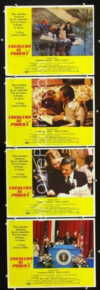 1k554 SEDUCTION OF JOE TYNAN 4 Spanish/U.S. movie lobby cards '79 Alan Alda, Barbara Harris, Meryl Streep