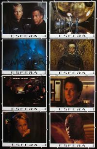 1k518 SPHERE 8 Spanish/U.S. movie lobby cards '98 Dustin Hoffman, Sharon Stone, Samuel L. Jackson