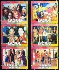 1k536 SPICE WORLD 6 Spanish/U.S. movie lobby cards '97 Spice Girls, Victoria Beckham, English pop music!
