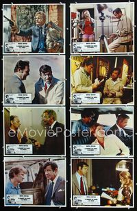 1k309 CHARLEY VARRICK 8 Mexican movie lobby cards '73 Walter Matthau in Don Siegel crime classic!