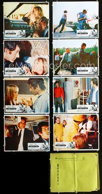 1k328 FEAR IS THE KEY 8 Mexican movie lobby cards '73 Alistair MacLean, Barry Newman & Suzy Kendall