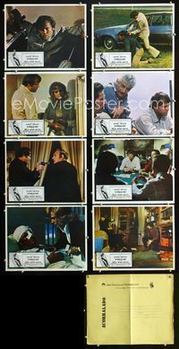 1k331 FRAMED 8 Mexican movie lobby cards '75 Joe Don Baker, Conny Van Dyke, Gabriel Dell