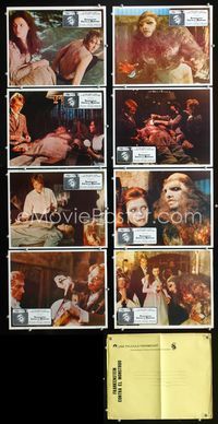 1k332 FRANKENSTEIN & THE MONSTER FROM HELL 8 Mexican LCs '74 Peter Cushing, cool monster images!