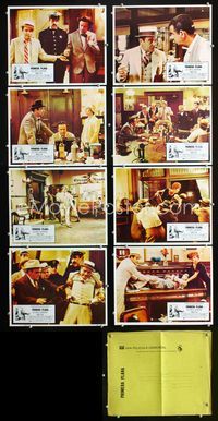 1k335 FRONT PAGE 8 Mexican movie lobby cards '75 Jack Lemmon, Walter Matthau, Billy Wilder