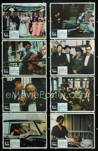 1k338 GODFATHER 8 Mexican movie lobby cards '72 Marlon Brando, Francis Ford Coppola crime classic!