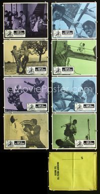 1k340 GOOD & THE BAD 8 Mexican movie lobby cards '77 Claude Lelouch, Marlene Jobert, French!