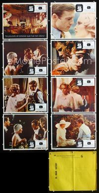 1k341 GREAT GATSBY 8 Mexican movie lobby cards '74 Robert Redford, Mia Farrow, Karen Black
