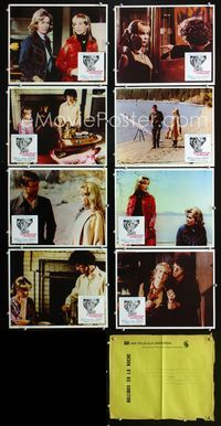 1k351 HOWLING IN THE WOODS 8 Mexican movie lobby cards '72 Barbara Eden, Larry Hagman