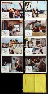 1k365 LOOTERS 8 Mexican lobby cards '66 Estouffade a la Caraibe, Jean Seberg, Frederick Stafford